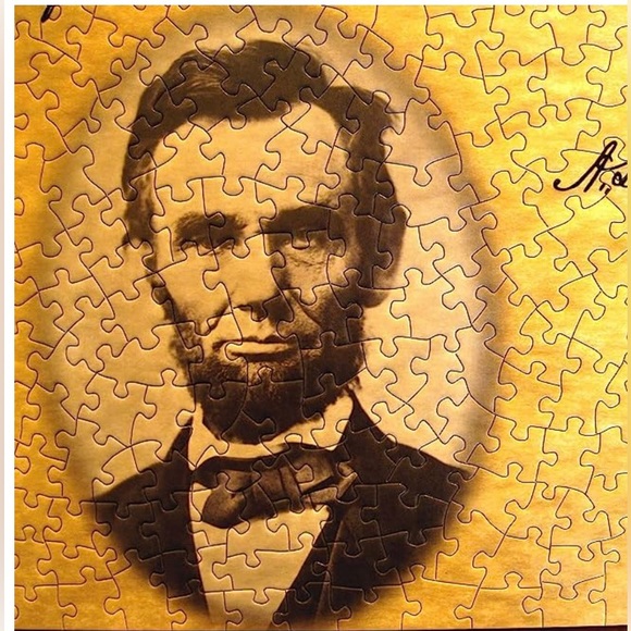 The Gettysburg Address Jigsaw Puzzle Lincoln Portrait 750 Pieces New NWT Games - Picture 2 of 5